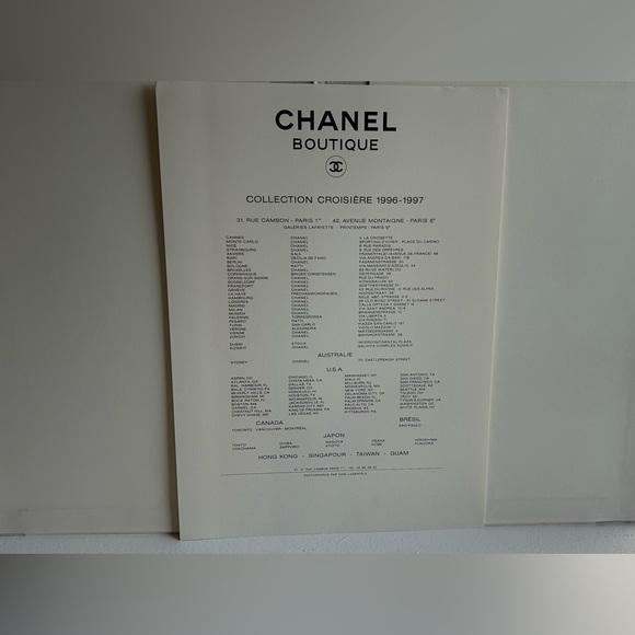 CHANEL Cruise Collection 1996-1997 Vintage Large Catalog Photos ByKarl Lagerfeld - Picture 3 of 15